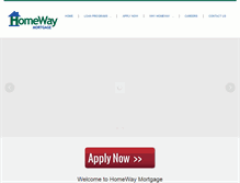 Tablet Screenshot of homewaymortgage.com